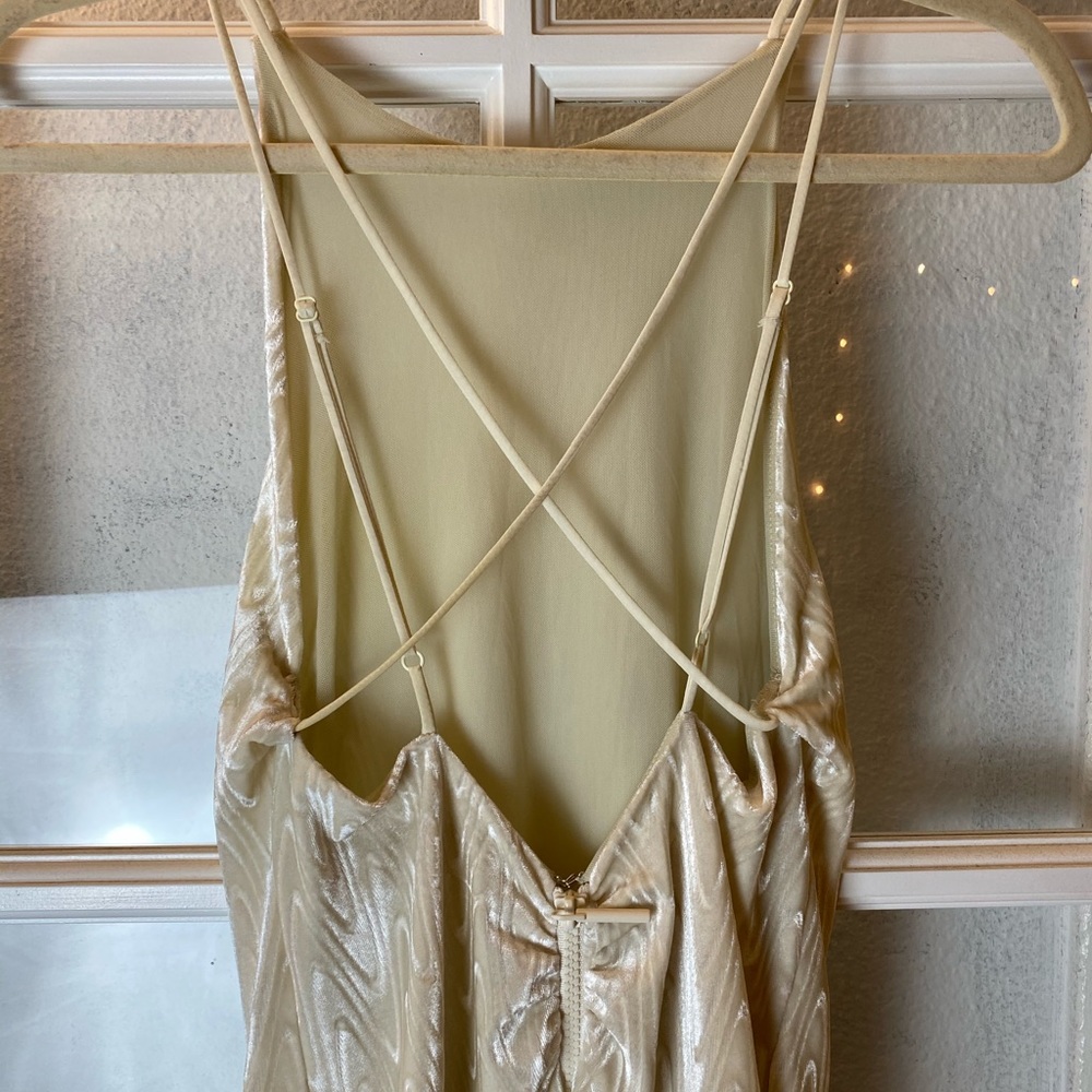 Silence + Noise Cosmic Burnout Velvet Maxi Dress S - Picture 7 of 8